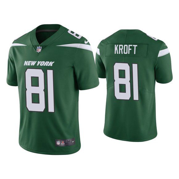 Men New York Jets #81 Tyler Kroft Nike Gotham Green Limited NFL Jersey->new york jets->NFL Jersey